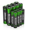 BEVIGOR 16 Sets AA AAA Rechargeable Batteries, High Capacity 8-Pack