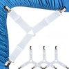RETZLA 4PCS Bed Sheet Straps - Adjustable Bed Sheet Holder