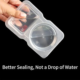 20 Pack Double Compartment Condiment Container with Lid, 5oz Disposable Small Snack Container 2 Compartment for Meal Prep, Salad Dressing, Dipping Sauce, Travel Snacks