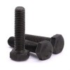 M12-1.75 x 50mm (6 pcs) Black Hexagon Head Bolt, Grade