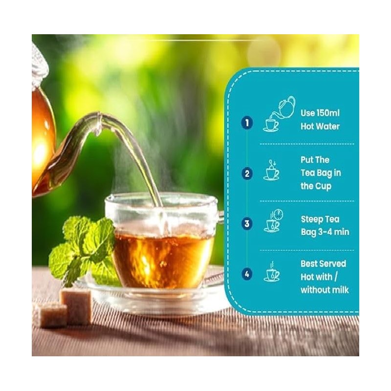 Goodwyn Peppermint Tea, Herbal Tea To Refresh And Rejuvenate, 100