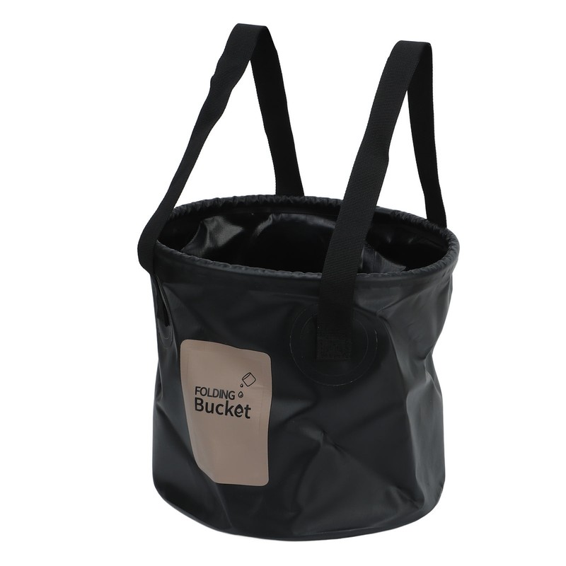Camping Collapsible Bucket 10L Capacity Food Grade PVC Mesh Side