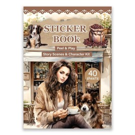 360 Pcs 40 Sheets Cozy Life People Sticker Book – Urban Lifestyle Edition | Aesthetic Stickers for Scrapbooking, Journaling, Planners & DIY, TikTokShopBacktoSchool:_People Sticker Book