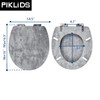 Toilet Seat, Slow Close, Premium Moulded Wood, Quick Release, Slate