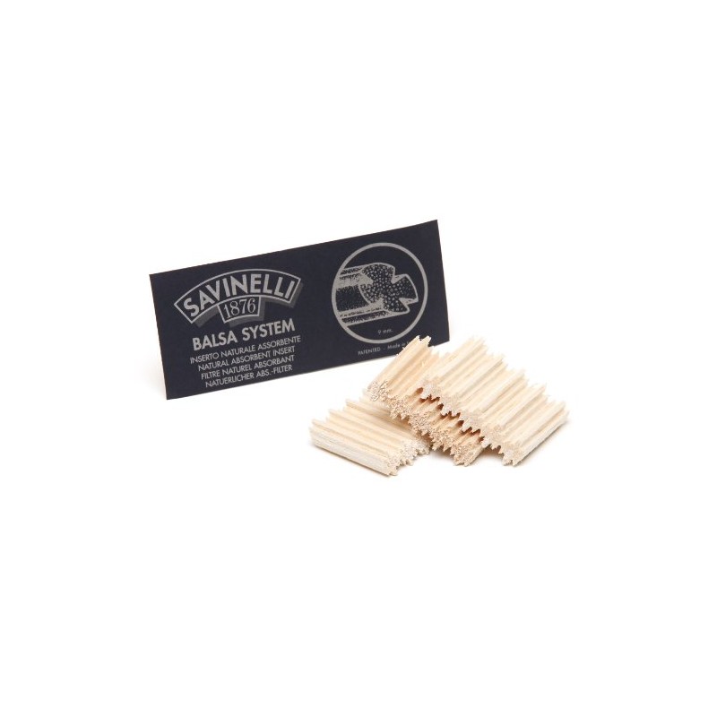 Savinelli 9mm Balsa Filters - 15 count