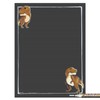 Cohas Magnetic Backed Lined Chalkboard with Dinosaur Theme, Includes T-Rex