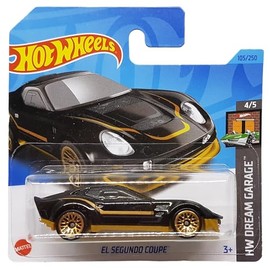 Hot Wheels - EL Segundo Coupe - HW Dream Garage 4/5 - HKJ96 - Short Card - Black Gold - Mattel 2023-1:64