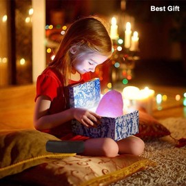 Himalayan Pink Salt 8 Colour Changing USB Salt Rock Lamp USB Natural Salt Lamp Light Glow Hand Crafted Night Light for Lighting Pink Mini Lamp Home Decoration (Pack of 1)