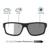 Wraparound full lens Safety Glasses with Readers photochromic Sport Magnifying