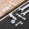 sourcing map 25 Pair Nylon Screws Nuts Assortment, M8x25mm Hex