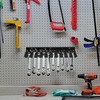 HSUYUN Spanner Holder, Carbon Steel Spanner Holder, Wall Mounted, Black