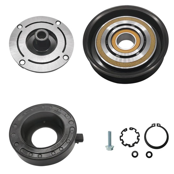 A/C Compressor Clutch Assembly Kit Plate Pulley Bearing Coil 1647