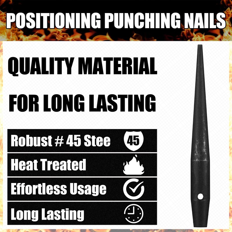 Tandefio 1 Pcs Bull Pins Iron Workers Heat Treaded Steel