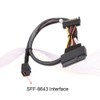 Mini SAS SFF-8643 to SFF-8639 U.2 4CH Connector Wire Cable