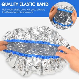 ieron Hair Dye Cap Thermal Insulation Aluminium Foil Cap Heat Cap for Hair Treatment -Pack of 6