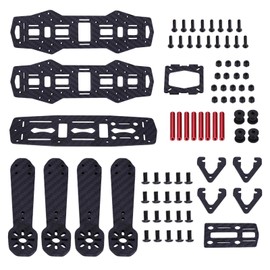 EVTSCAN 2Types 250MM Quadcopter FPV Aircraft Drone Frame Kit RC Accessory for QAV250 (Carbon Fiber)