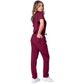 Banu Scrubs For Women Set - Mens Scrubs Set - Unisex Scrubs Set, Nurse Scrubs, Medical Uniforms Surgical Women 7 Pockets