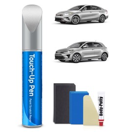 RSACET 4SS Silky Silver Metallic Touch Up Paint Kit Compatible with Kia Exact Match Car Scratch Repair Touch Up Paint Kit
