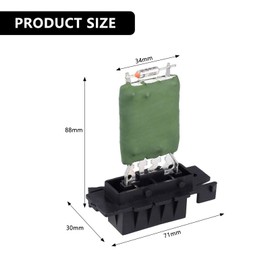 Wjelet Car Heater Blower Motor Resistor with Wiring Harness for Vauxhall Corsa D E Fiat Grande Punto Alfa Romeo Mito Replaces 13248240 77364061, 55702407