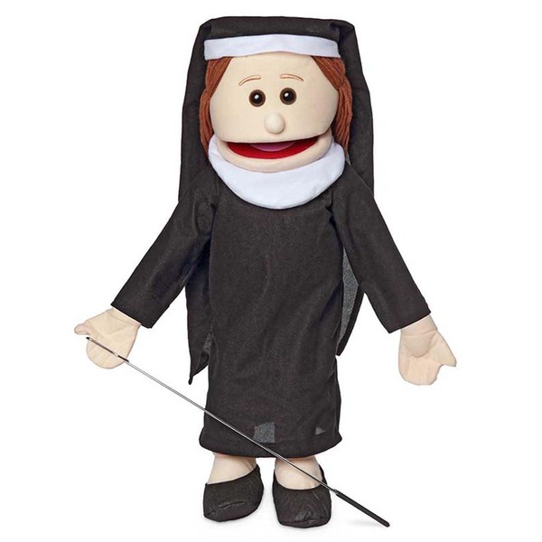 25 Nun, Peach, Full Body, Ventriloquist Style Puppet