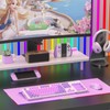 Rulyyo Ergonomic Computer Keyboard Stand - 17 Inch Clear Acrylic