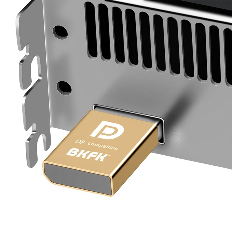BKFK dp hdmi Dummy Plug - Display to hdmi Adapter,