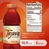 Tejava Peach Black Tea, 6 Pack 16.9 oz PET, Unsweetened,