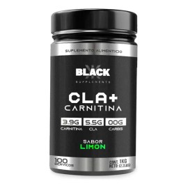 Black Supplements Cla  Carnitina 1kg 100servicios Sabor                                                                                               
