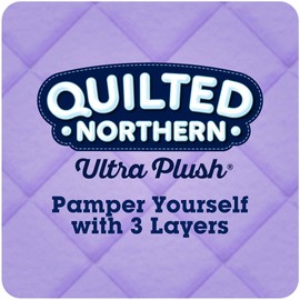 Quilted Northern Ultra Plush® Toilet Paper, 9 Mega Rolls = 36 Regular Rolls, 3-ply Bath Tissue