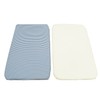 DK Glovesheets GOTS Certified 100% Organic Cotton Fitted 1 Blue