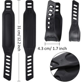 Lyfengdeam Exercise Bike Pedal Straps, Heavy Duty Adjustable Length Universal Strap Fits Most Pedals Bicycle Cycle for Home or Gym Straps of 1.7 x 12 Inch Long Stationary Bikes