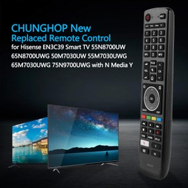 New EN3C39 Remote Control fit for Hisense EN3C39 Smart TV 55N8700UW 65N8700UWG 50M7030UW 55M7030UWG 65M7030UWG 75N9700UWG