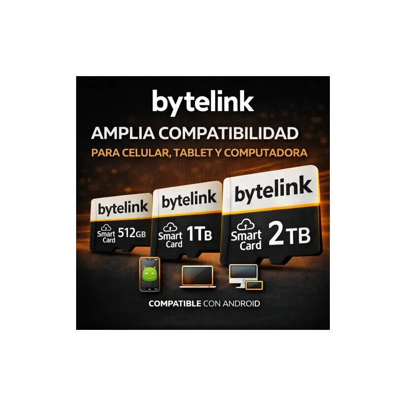 Microsd 1tb Bytelink Smart Card Mas Espacio Para Celular