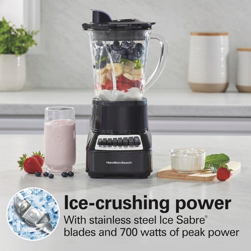 Hamilton Beach Wave Crusher Blender for Smoothies With 40 Oz