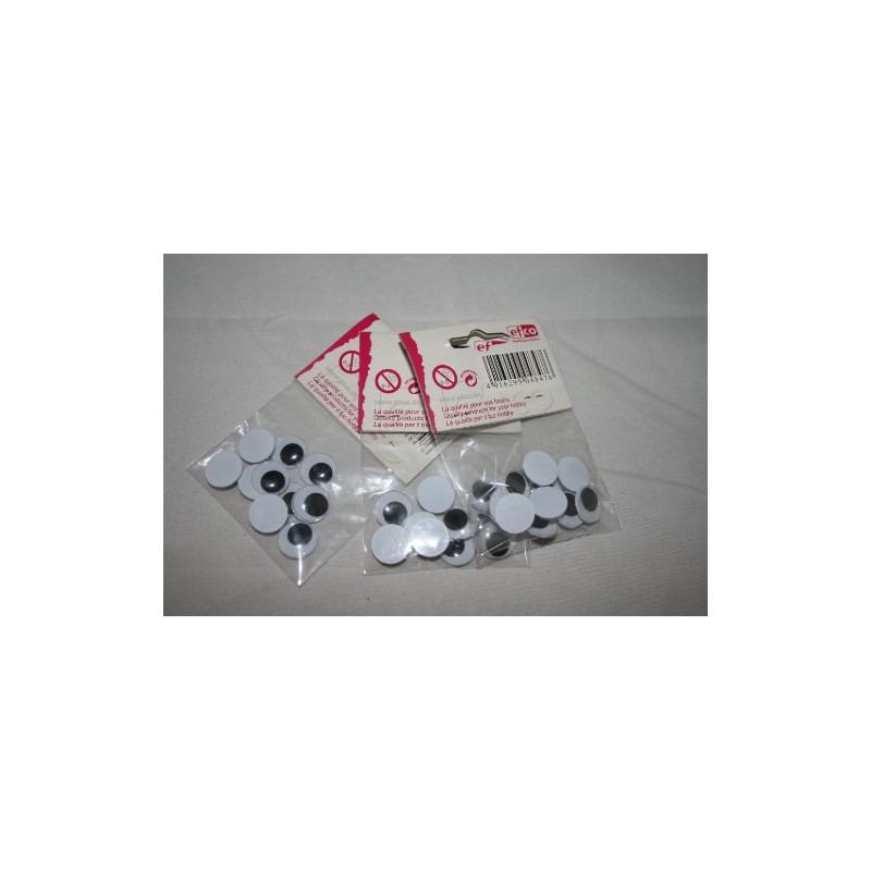 EFCO - Wackelaugen rund(14 mm 10 Stück)