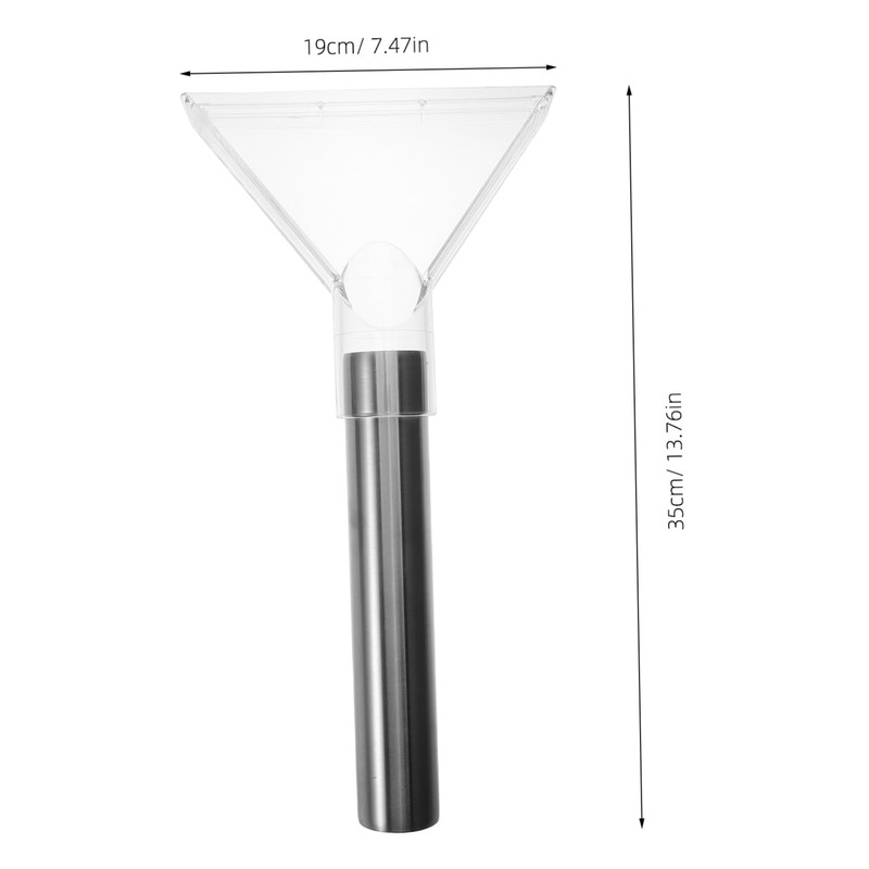 ULTECHNOVO Auto Detailing Vacuum Head Clear Vacuum Nozzle Water Extractor