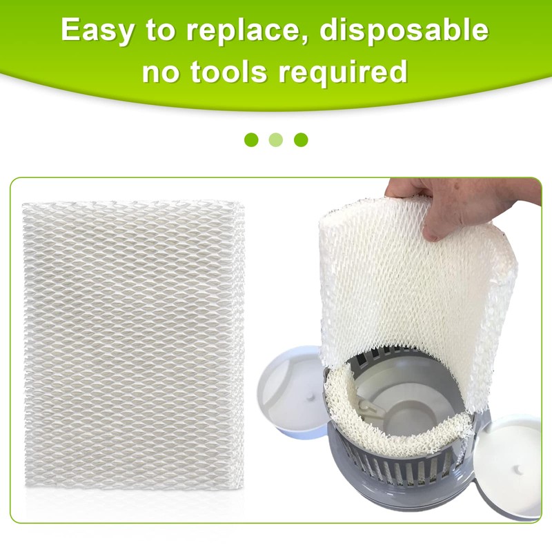 MD1-0034 Humidifier Replacement Filters Wick -Compatible with Vornado Evaporative Humidifier