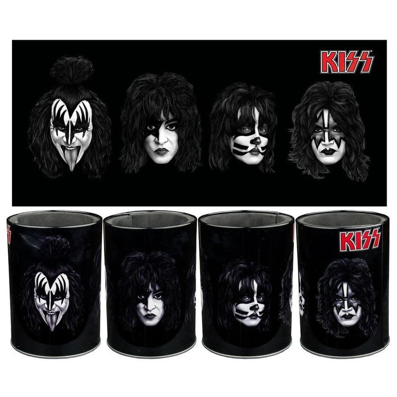 Ikon Collectables Kiss - Band Faces Metal Can Cooler