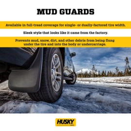 Husky Liners — Front & Rear Mud Guards | Fits 2021-2024 Ford F-150 (Excludes Raptor Models), Front and Rear - Black, 4 Pc. | 58526 - Black, 4 Pc | 58526