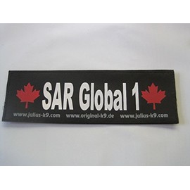 SAR GLOBAL 1 (Large) Package of 2 Julius-K9 Labels for Harnesses