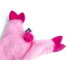 Petface Farmyard Buddies Crinkle Flat Pig Plush Dog Toy, Pink
