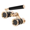 Mini Metal Binoculars 3x25 Lightweight Binocular with Built-in Foldable Handle