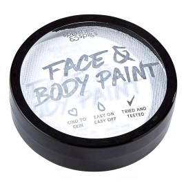 Splashes & Spills Pintura Para La Cara Y El Cuerpo Activada Por Agua, Blanco,