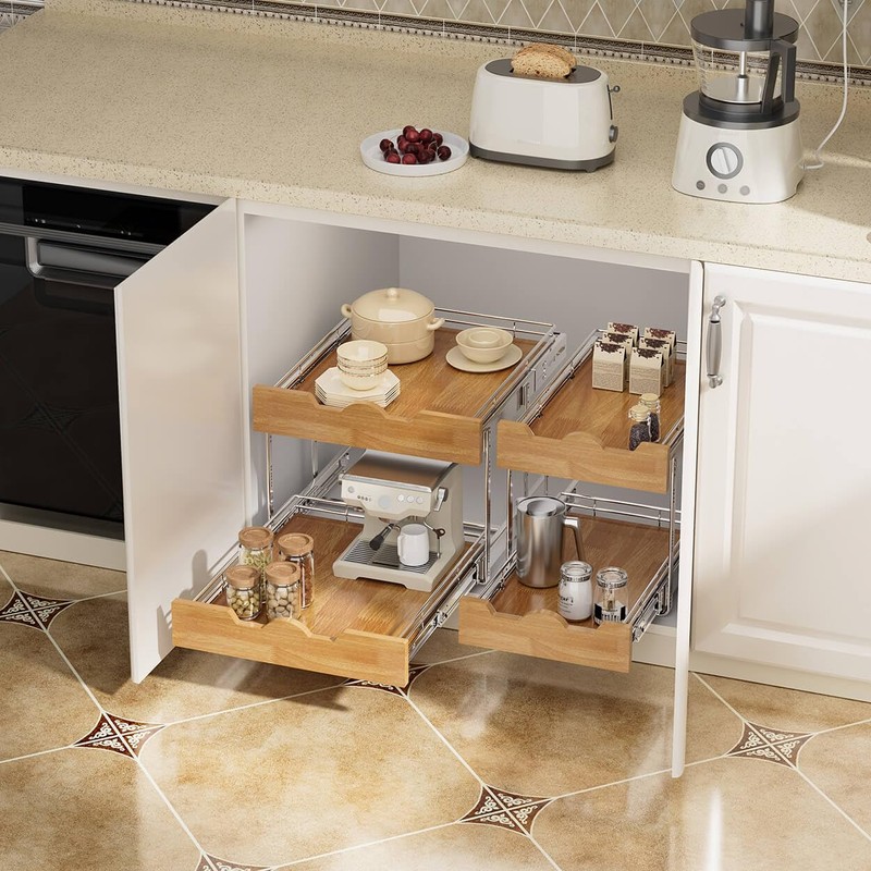 OCG Pull Out Cabinet Organizer 11" W x 21" D,