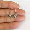 Very small Sterling Silver 13mm monkey miniature dangle earrings Jewelry