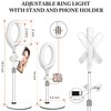 8 inch Desk Ring Light with Stand, Adjustable Computer Circle