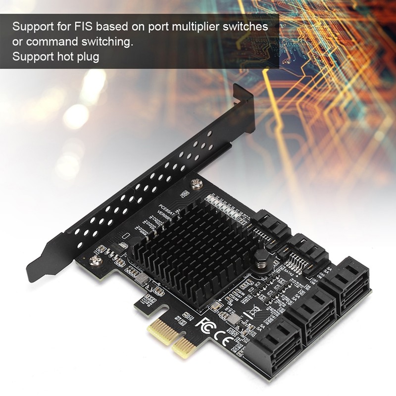 PCI-E to SATA3.0 Controller Expansion Board 8-Port SATA3.0 Interface Expansion