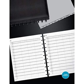TUL® Discbound Daily Appointment Refill Pages, 4-Person Group Appointments, Letter Size, Undated, 50 Sheets