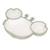 Crab Suction Plate with Suction Cup Base Silicone Divided Plate