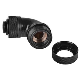 Thermaltake Pacific G1/4 PETG Tube 90-Degree 16 mm for PC Water Cooling Systems Black